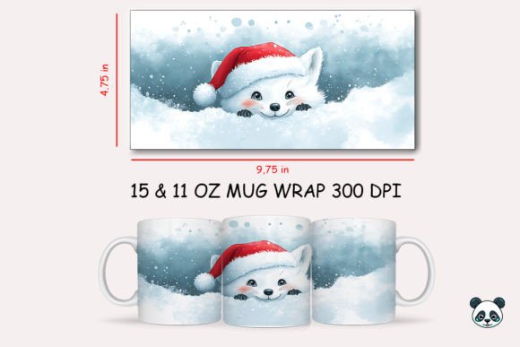 Christmas Arctic Fox Mug Wrap 1 Review for Real Projects