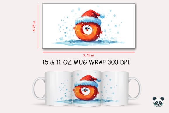 Christmas Baby Letter D Mug Wrap 18 Graphics and Crafts Review