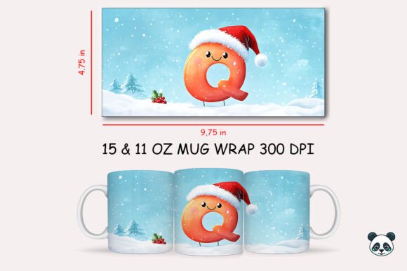 Christmas Baby Letter D Mug Wrap 23 Graphics and Crafts Review
