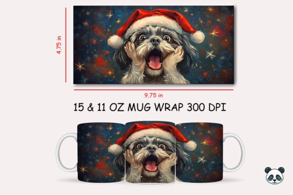 Funny Christmas Shih Tzu Scream Mug Wrap Review