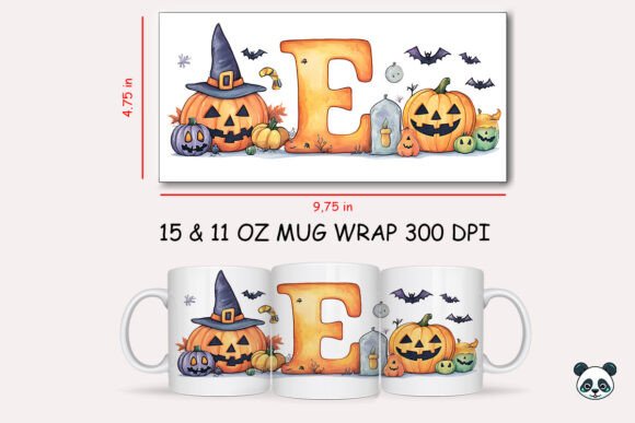 Halloween Letter E Mug Wrap Sublimation 2 Graphics and Crafts Review