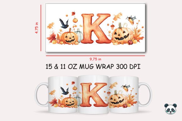Halloween Letter K Mug Wrap Sublimation 3 Review