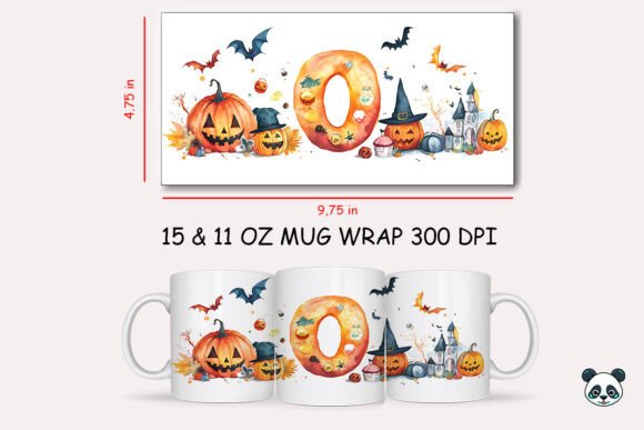 Halloween Letter O Mug Wrap Sublimation 1 Review