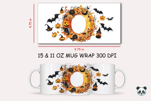 Halloween Letter O Mug Wrap Sublimation 2 Review