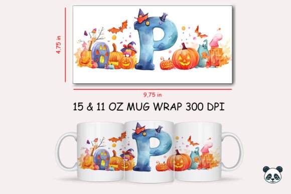 Halloween Letter P Mug Wrap Sublimation 3 Graphics and Crafts Review