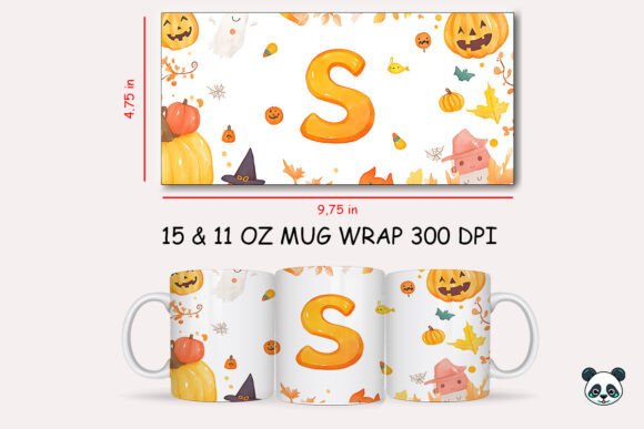 Halloween Letter S Mug Wrap Sublimation 3 Graphics and Crafts Review