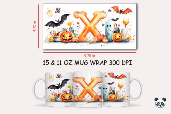 Halloween Letter X Mug Wrap Sublimation Graphics and Crafts Review
