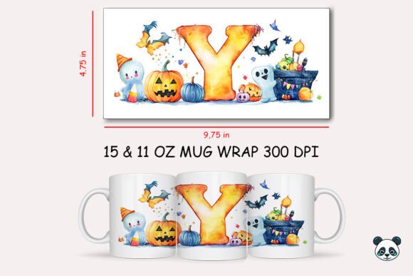 Halloween Letter Y Mug Wrap Sublimation 1: A Designer’s Take on Graphics and Crafts