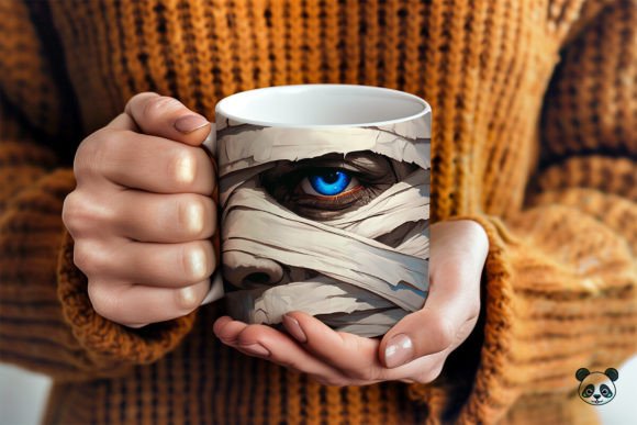 Halloween Mummy 3D Mug Wrap Graphics for Crafts
