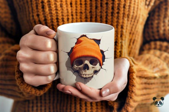 Halloween Skeleton 3D Mug Wrap Graphics and Crafts Review